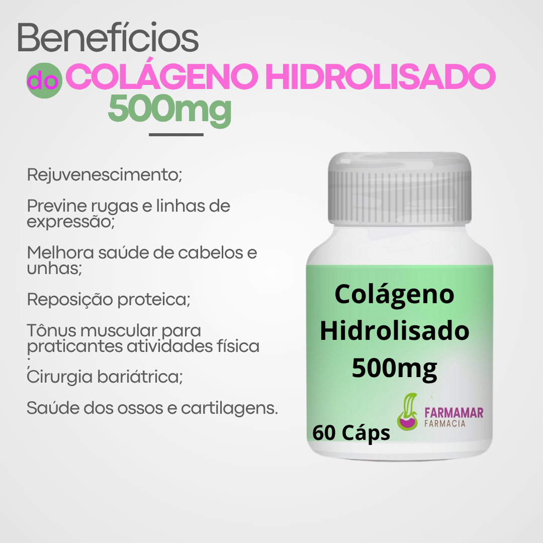 Colágeno Hidrolisado 500mg - Imagem 2