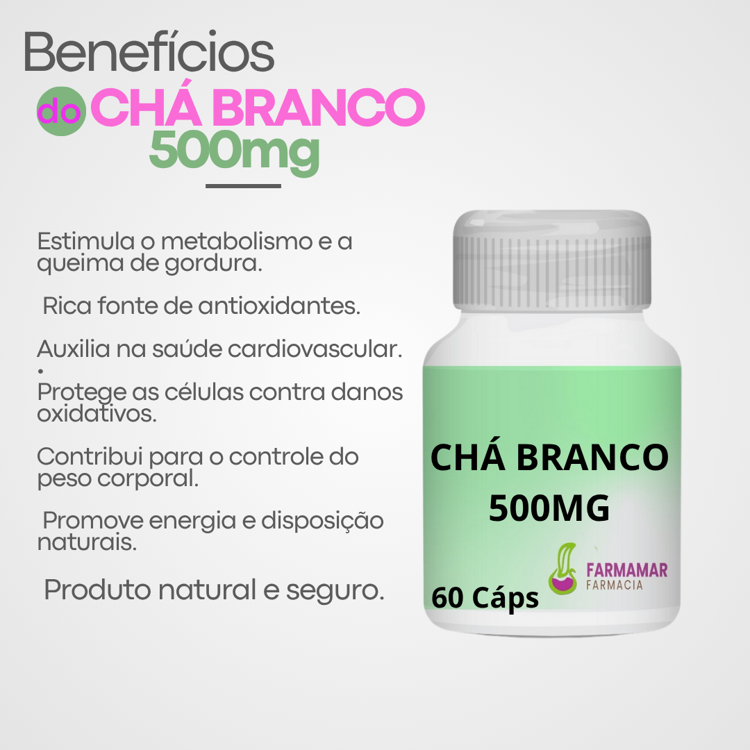 Chá Branco 500mg - Imagem 2