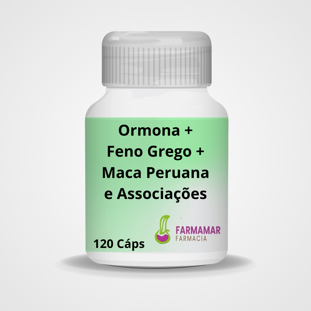 Ormona + Feno Grego + Maca Peruana e Associações