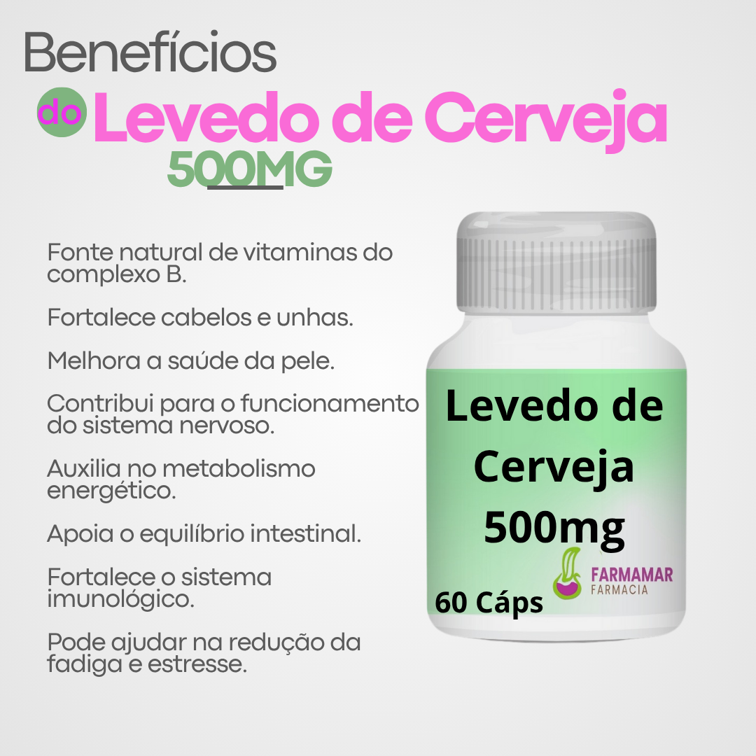 Levedo de Cerveja 500mg - Imagem 2