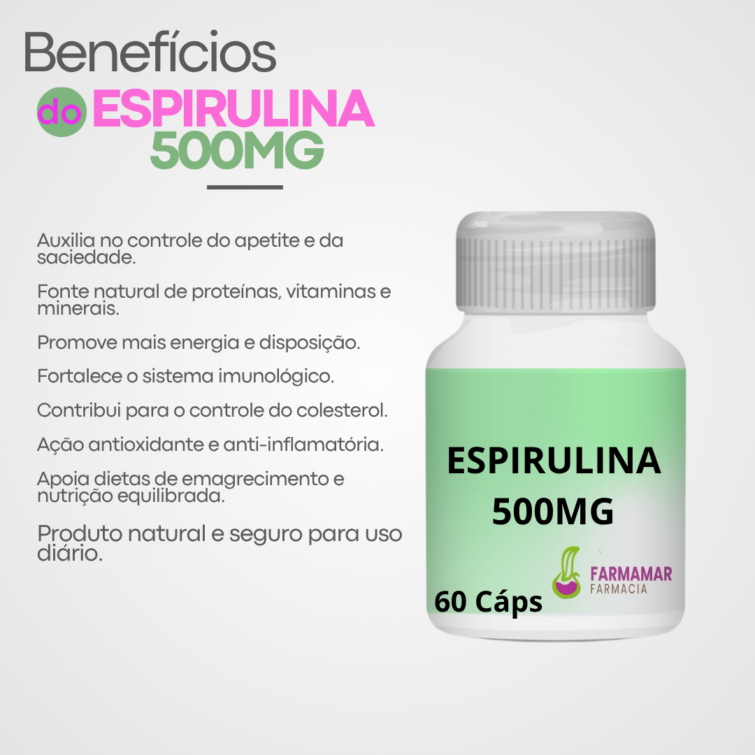 Espirulina 500mg - Imagem 2