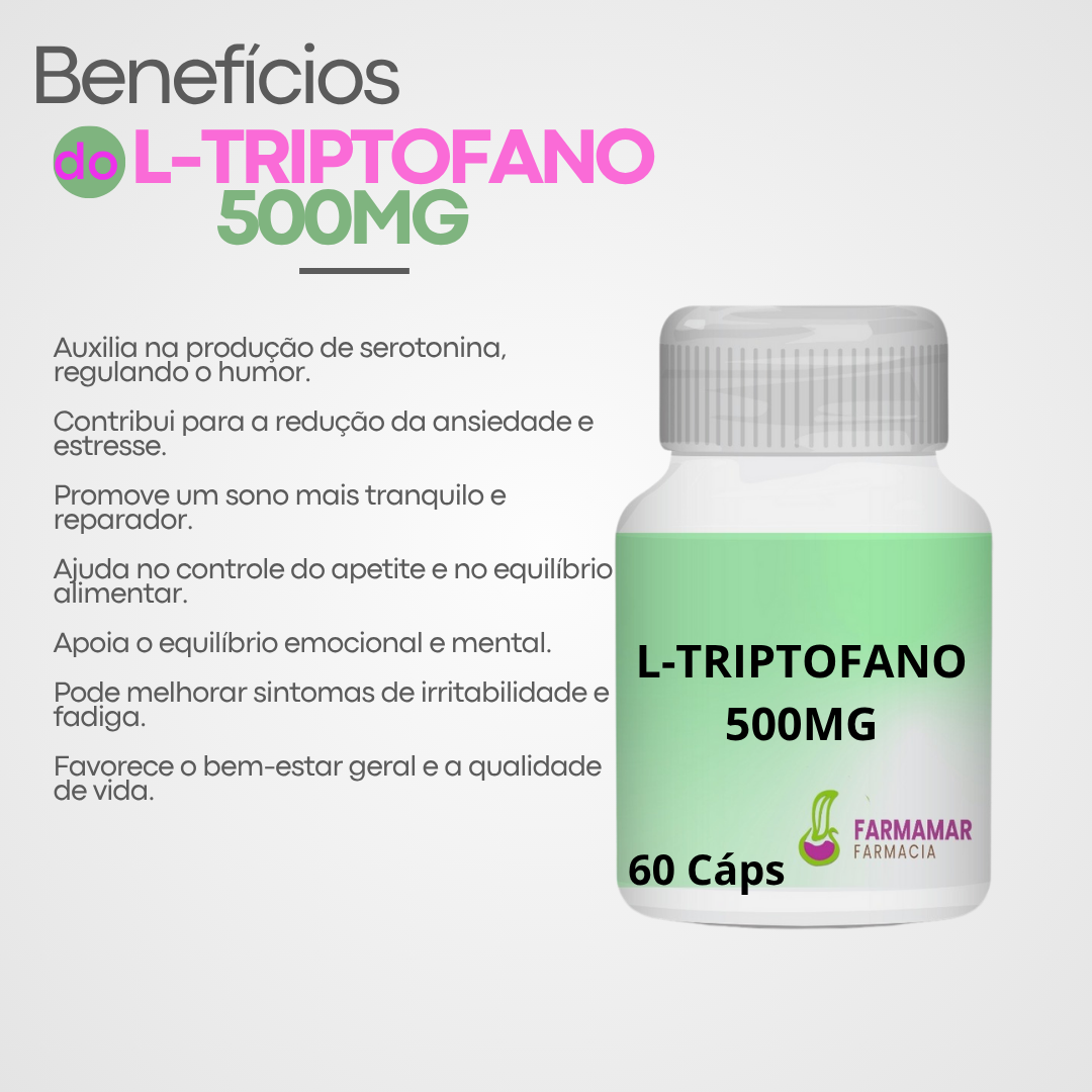 L-Triptofano 500mg - Imagem 2