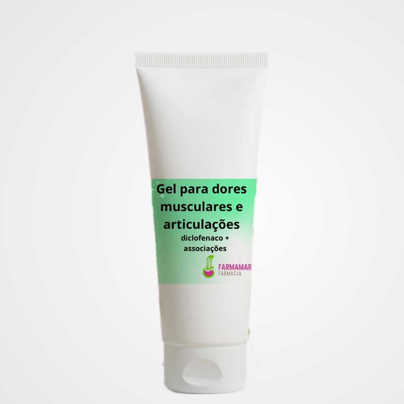 Gel para Dores Musculares e Articulares de Diclofenaco + Associações