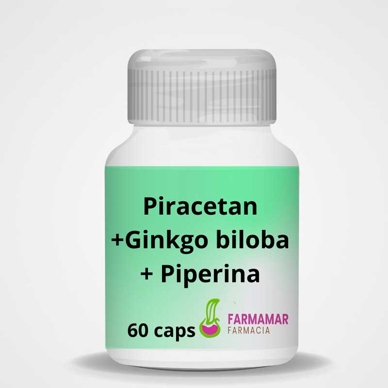 Piracetan + Ginkgo Biloba + Piperina