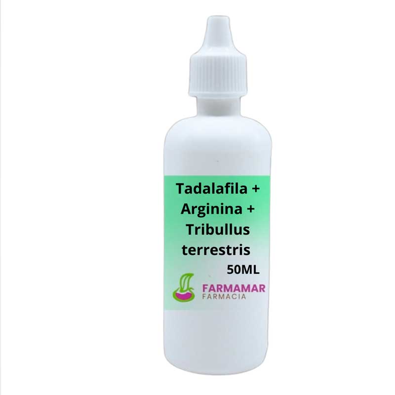 Tadalafila + Arginina + Tribulus Terrestris em Gotas