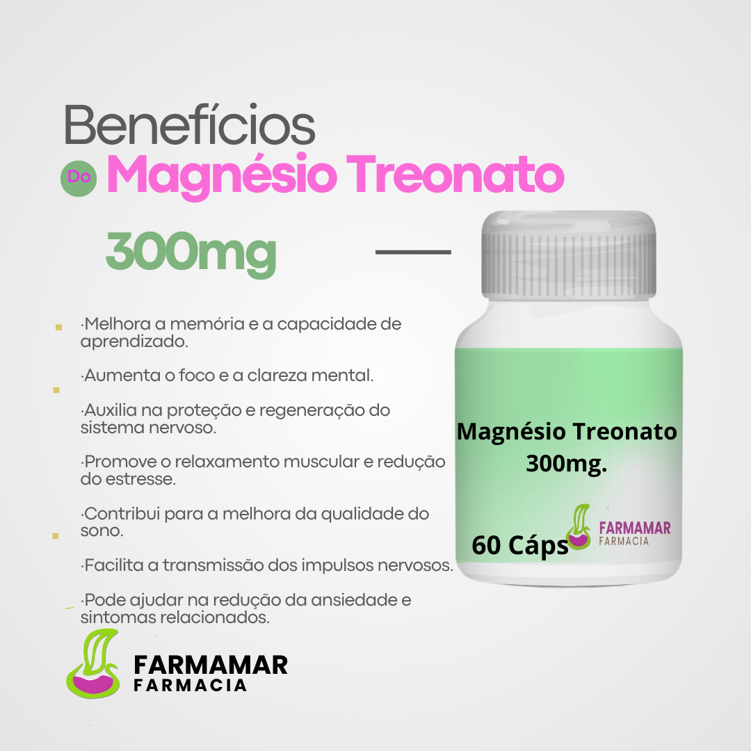 Magnésio Treonato 300mg - Imagem 2
