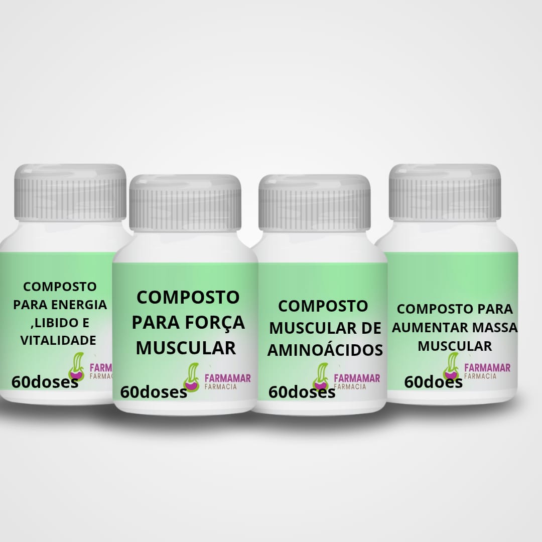 Kit Suplementação Corporal e Vitaminas Masculino