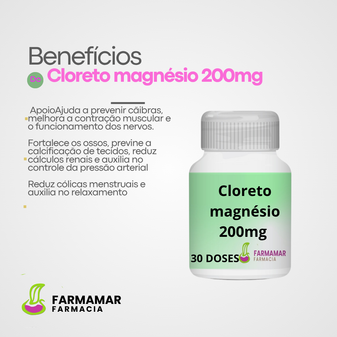 Cloreto de Magnésio 200mg - Imagem 2