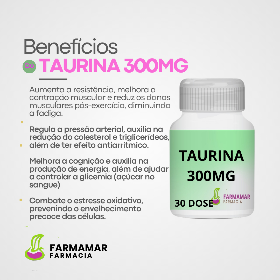 Taurina 300mg - Imagem 2