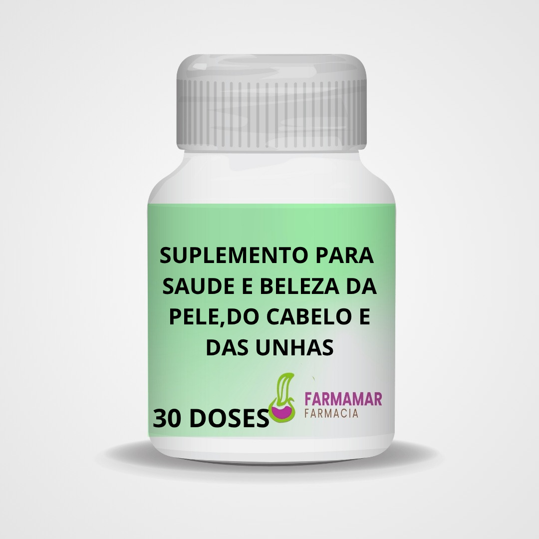 Suplemento para Saúde e Beleza dos Cabelos, Pele e Unhas